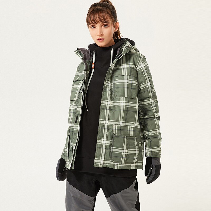 커플 스키 코트 스노우보드 재킷, 방수 방풍 통기성 겨울 야외 스포츠 착용, 여성용 스키복